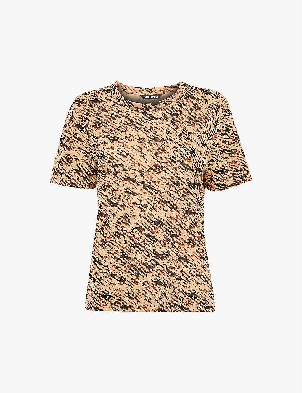 Whistles Ultimate Graphic-print Linen T-shirt 1 Whistles Ultimate Graphic-print Linen T-shirt