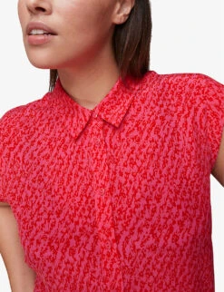 Whistles Graphic-print Crepe Shirt 8 Whistles Graphic-print Crepe Shirt -The Fashion Shop R03787460 MULTICOLOURED ALT03