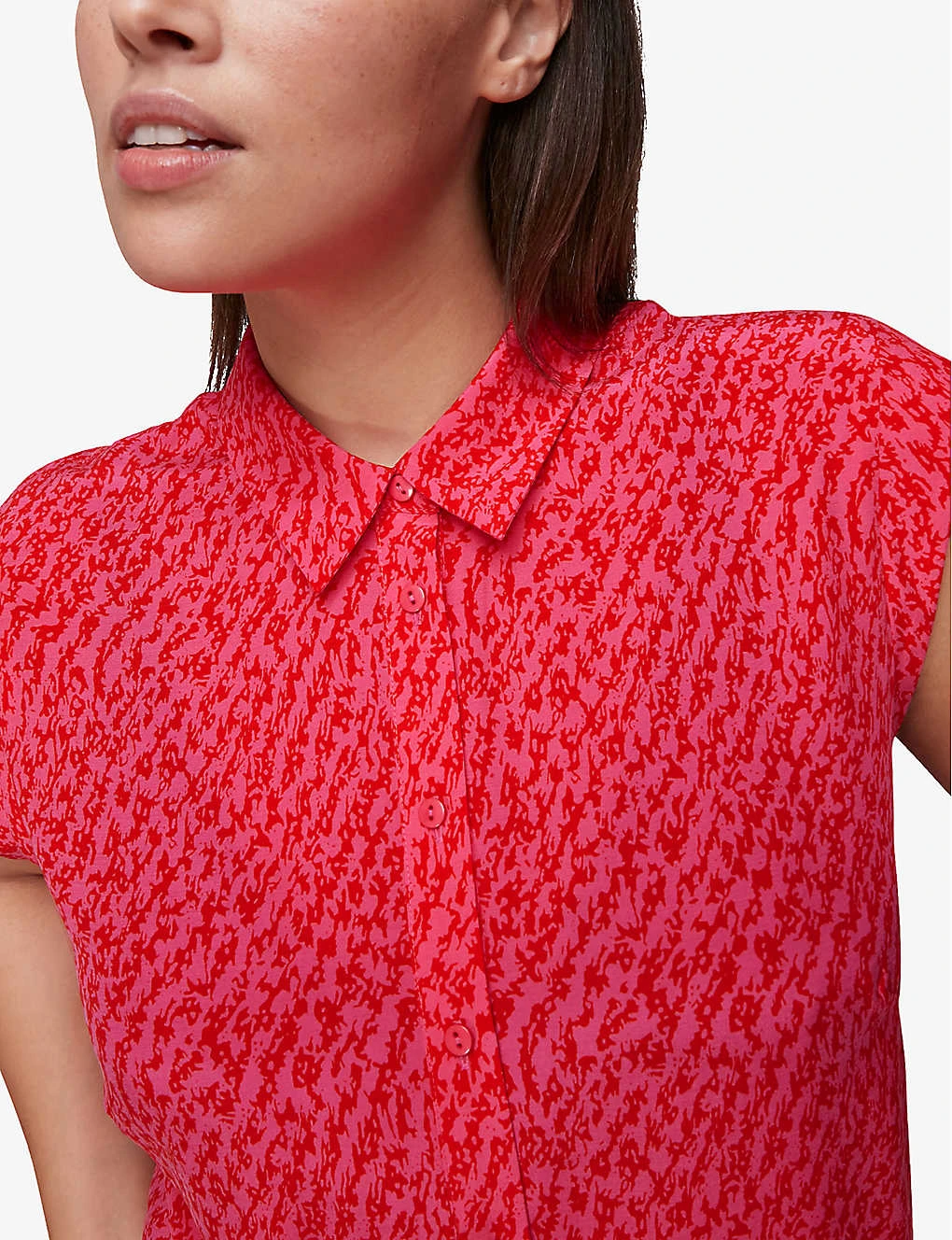 Whistles Graphic-print Crepe Shirt 4 Whistles Graphic-print Crepe Shirt - Image 4