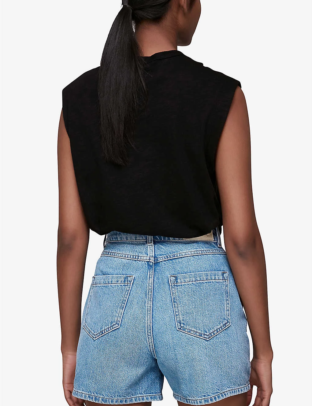 Whistles Authentic Thigh-length Denim Shorts 3 Whistles Authentic Thigh-length Denim Shorts - Image 3