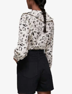 Whistles Authentic High-rise Organic-cotton Denim Shorts 6 Whistles Authentic High-rise Organic-cotton Denim Shorts -The Fashion Shop R03790211 BLACK ALT02