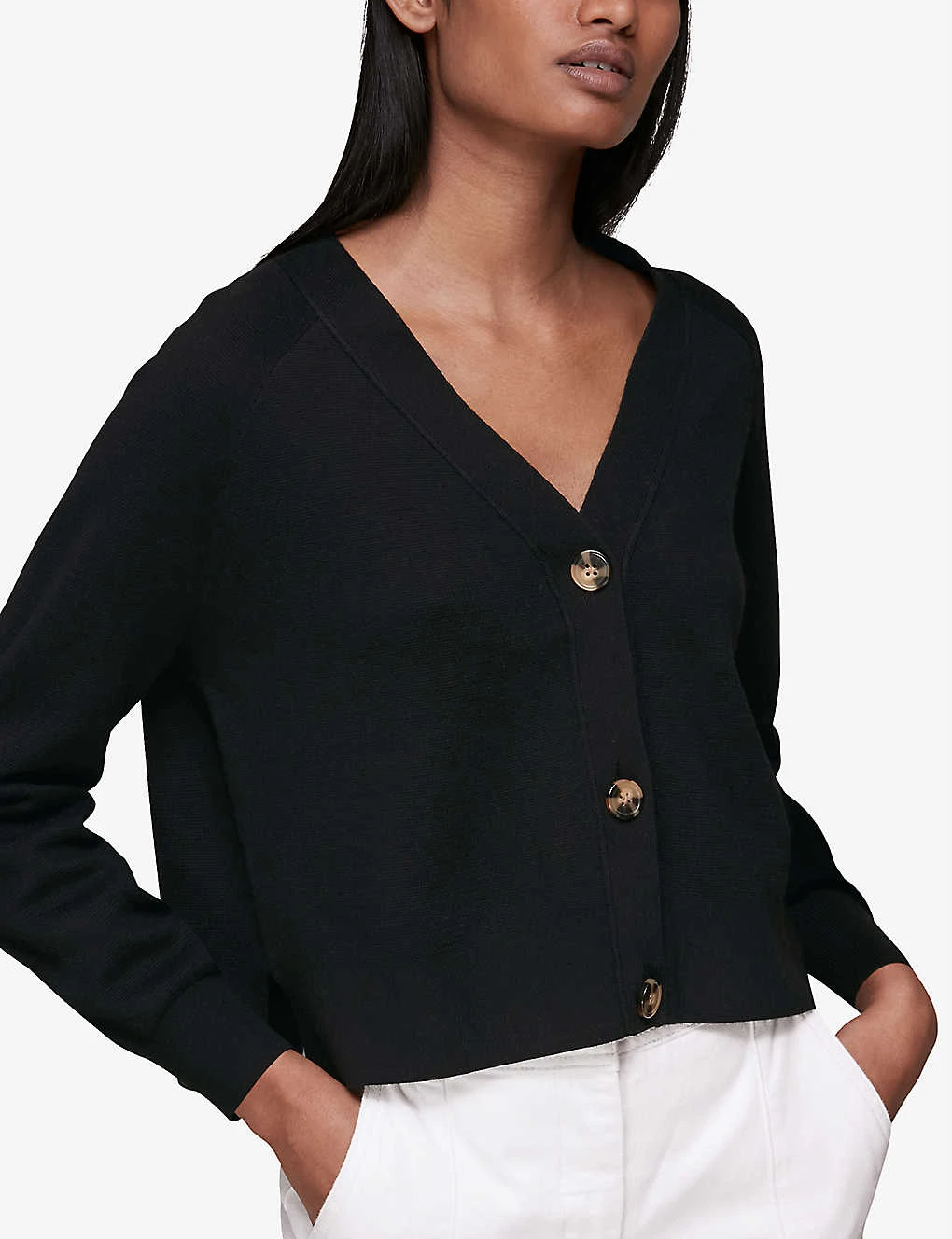 Whistles Relaxed-fit Cotton Cardigan 2 Whistles Relaxed-fit Cotton Cardigan - Image 2