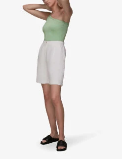 Whistles One-shoulder Ribbed Stretch-woven Cami Top 9 Whistles One-shoulder Ribbed Stretch-woven Cami Top -The Fashion Shop R03793680 ALT04