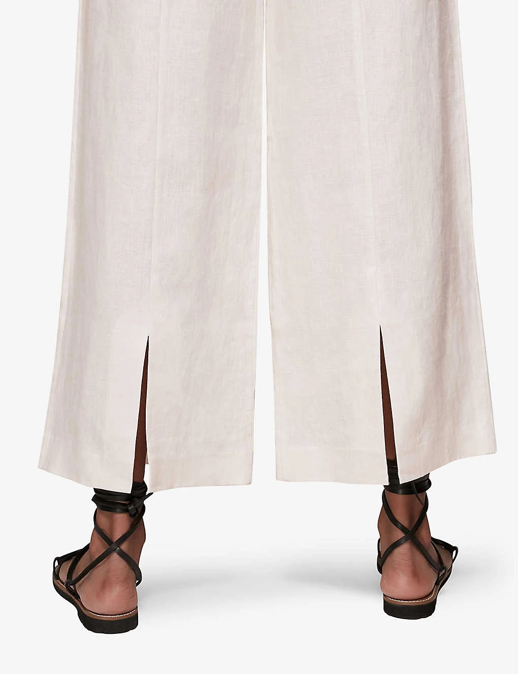 Whistles Nina Wide-leg Linen Trousers 6 Whistles Nina Wide-leg Linen Trousers - Image 6