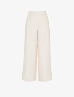 Whistles Nina Wide-leg Linen Trousers