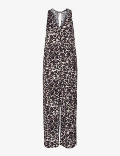 Whistles Clouded Leopard-print Woven Jumpsuit