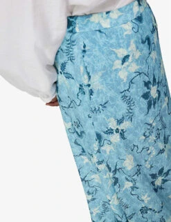 Whistles Batik Garland Print Midi Skirt 8 Whistles Batik Garland Print Midi Skirt -The Fashion Shop R03809697 MULTICOLOURED ALT03