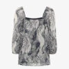 Whistles Blanche Tiger-print Woven Top