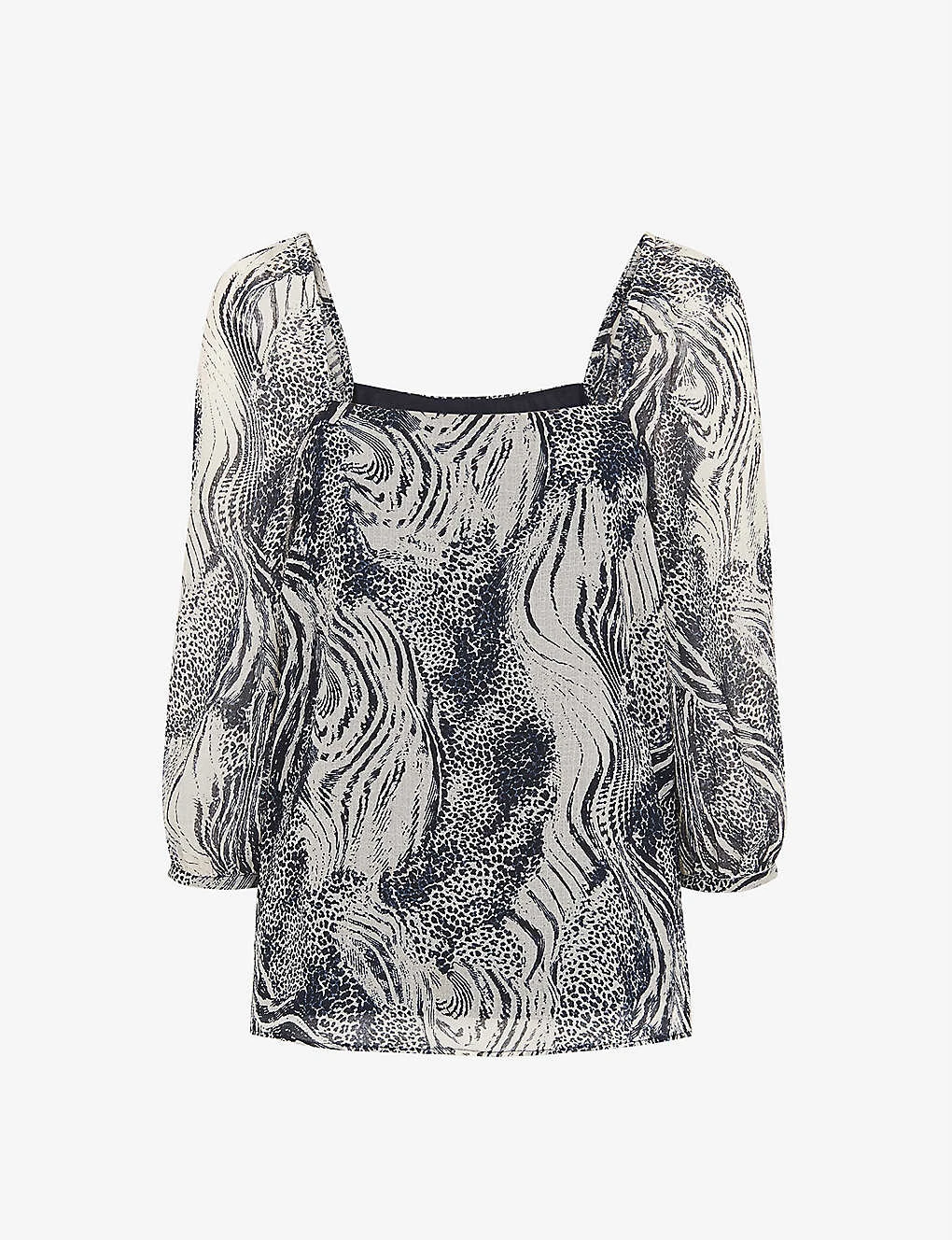 Whistles Blanche Tiger-print Woven Top 1 Whistles Blanche Tiger-print Woven Top