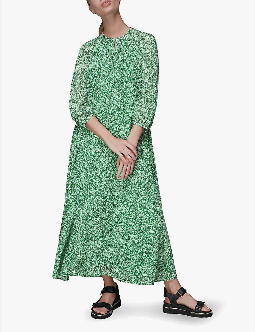 Whistles Indo Floral-print Woven Dress 2 Whistles Indo Floral-print Woven Dress - Image 2