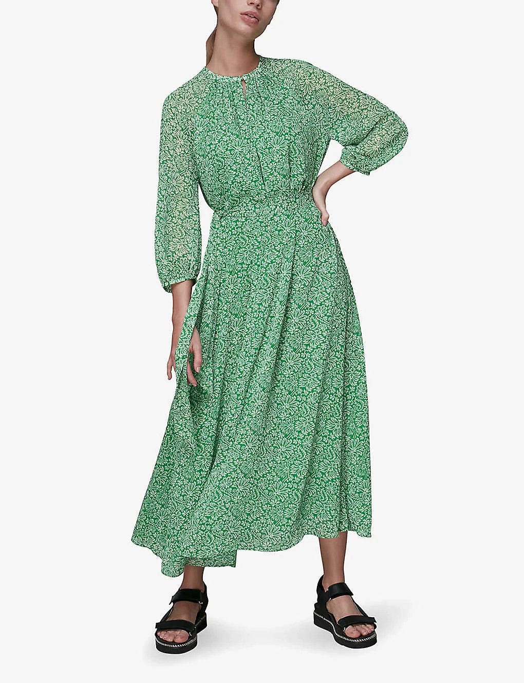 Whistles Indo Floral-print Woven Dress 4 Whistles Indo Floral-print Woven Dress - Image 4