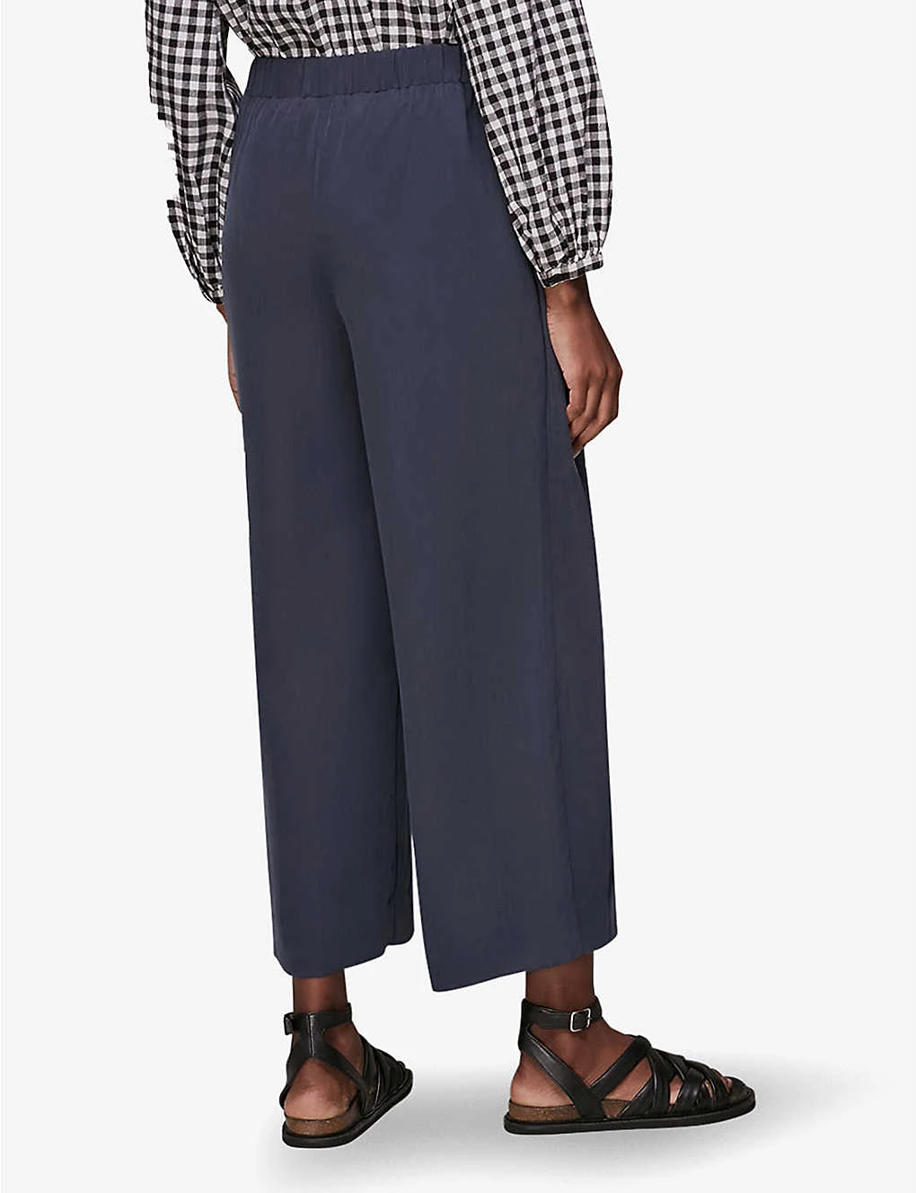 Whistles Wide-leg High-rise Crepe Trousers 3 Whistles Wide-leg High-rise Crepe Trousers - Image 3