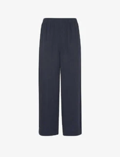 Whistles Wide-leg High-rise Crepe Trousers