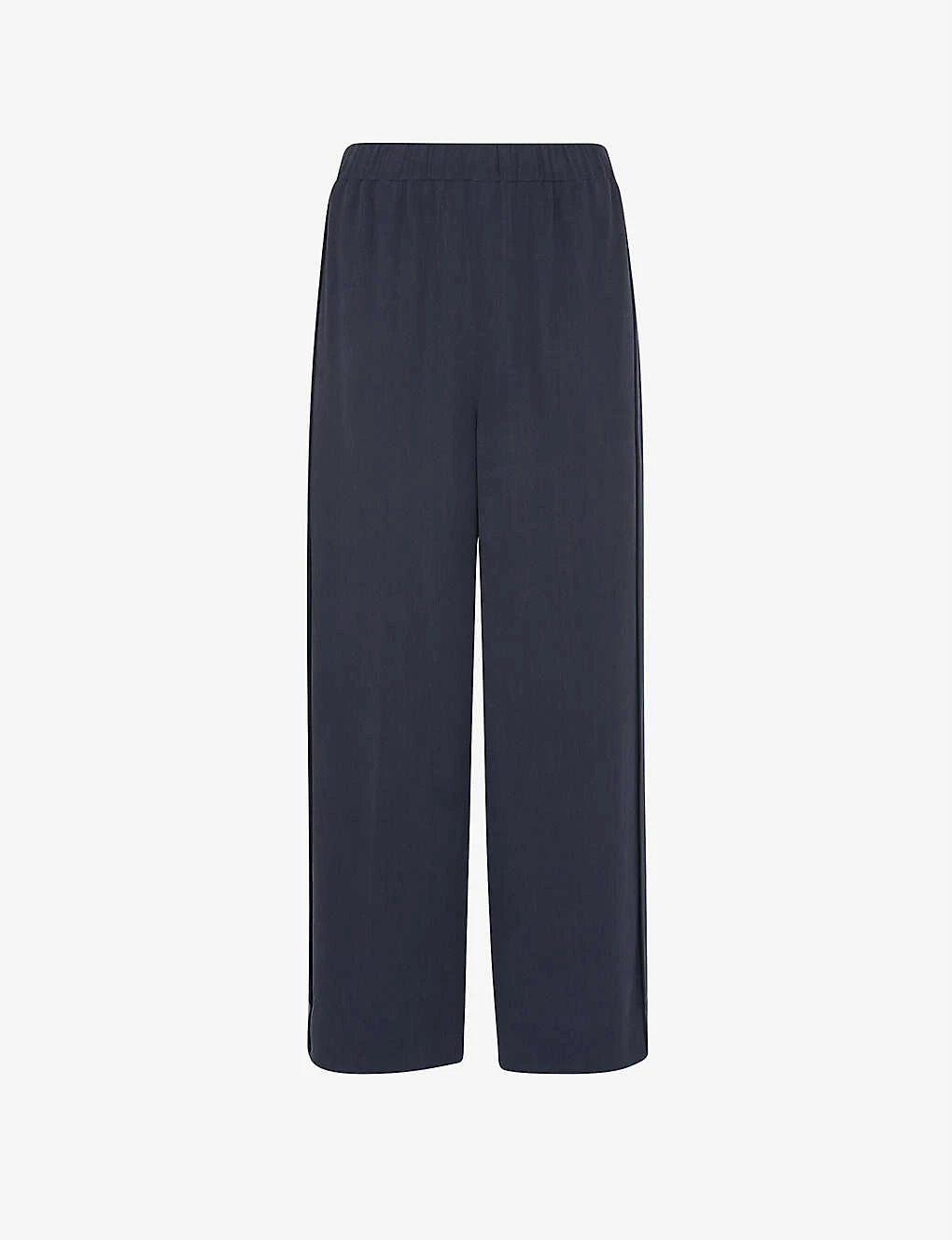 Whistles Wide-leg High-rise Crepe Trousers 1 Whistles Wide-leg High-rise Crepe Trousers