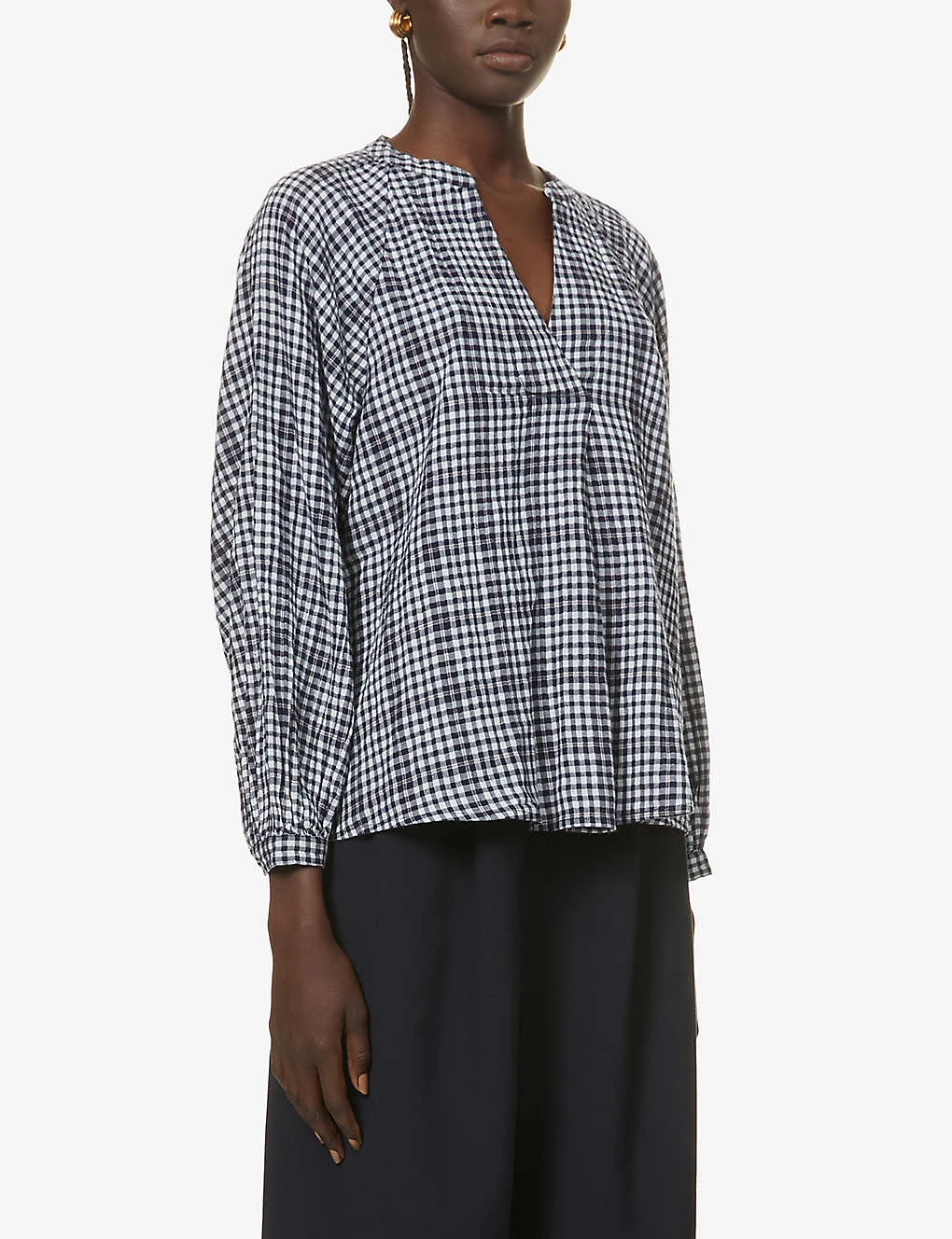 Whistles Tatum Check Oversized Top 3 Whistles Tatum Check Oversized Top - Image 3