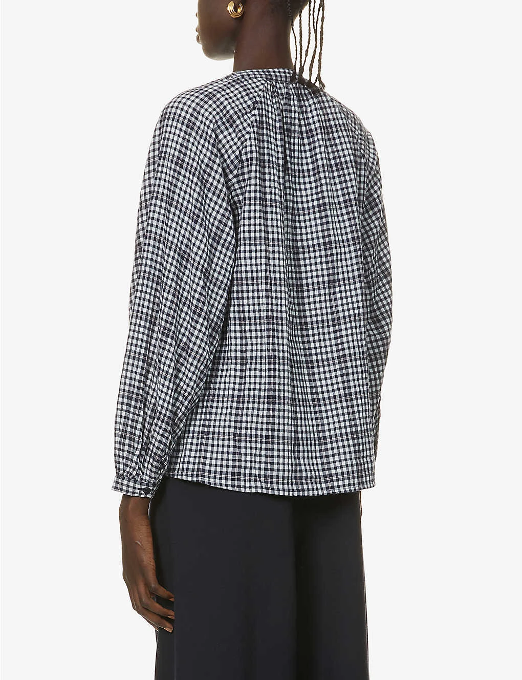 Whistles Tatum Check Oversized Top 4 Whistles Tatum Check Oversized Top - Image 4