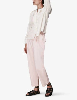 Whistles Darcie Oversized-collar Cotton Top 8 Whistles Darcie Oversized-collar Cotton Top -The Fashion Shop R03817410 CREAM ALT03