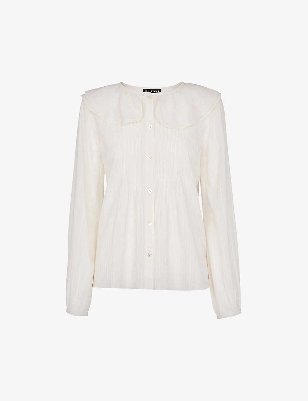 Whistles Darcie Oversized-collar Cotton Top 1 Whistles Darcie Oversized-collar Cotton Top