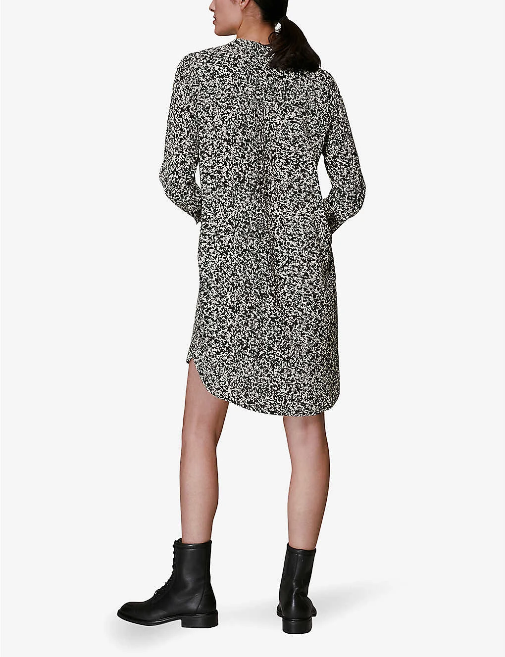 Whistles Piper Abstract-print Woven Mini Dress 3 Whistles Piper Abstract-print Woven Mini Dress - Image 3