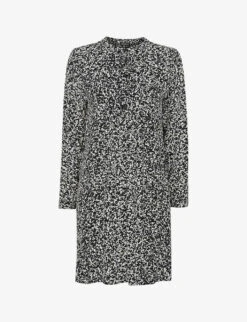Whistles Piper Abstract-print Woven Mini Dress