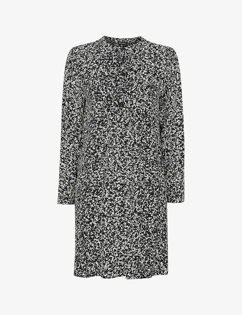 Whistles Piper Abstract-print Woven Mini Dress 1 Whistles Piper Abstract-print Woven Mini Dress
