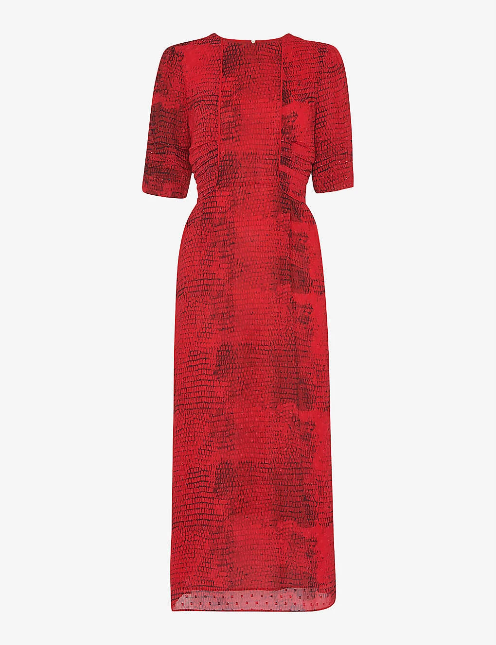 Whistles Snake-print Chiffon Maxi Dress 1 Whistles Snake-print Chiffon Maxi Dress