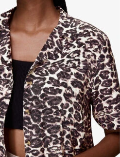 Whistles Leopard-print Relaxed-fit Woven Shirt 9 Whistles Leopard-print Relaxed-fit Woven Shirt -The Fashion Shop R03822514 MULTICOLOUR ALT04