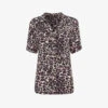 Whistles Leopard-print Relaxed-fit Woven Shirt