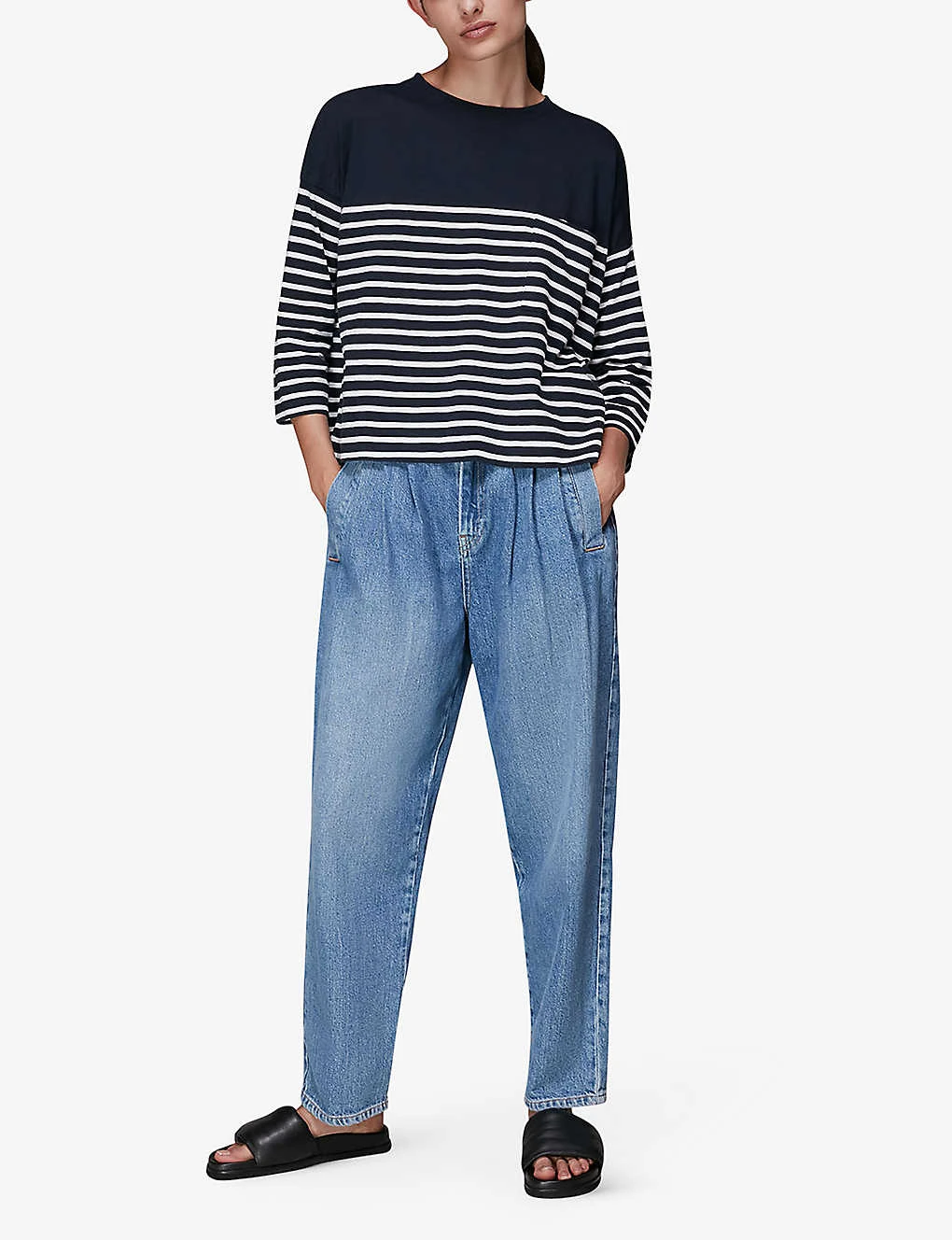 Whistles Breton Striped Cotton Top 2 Whistles Breton Striped Cotton Top - Image 2