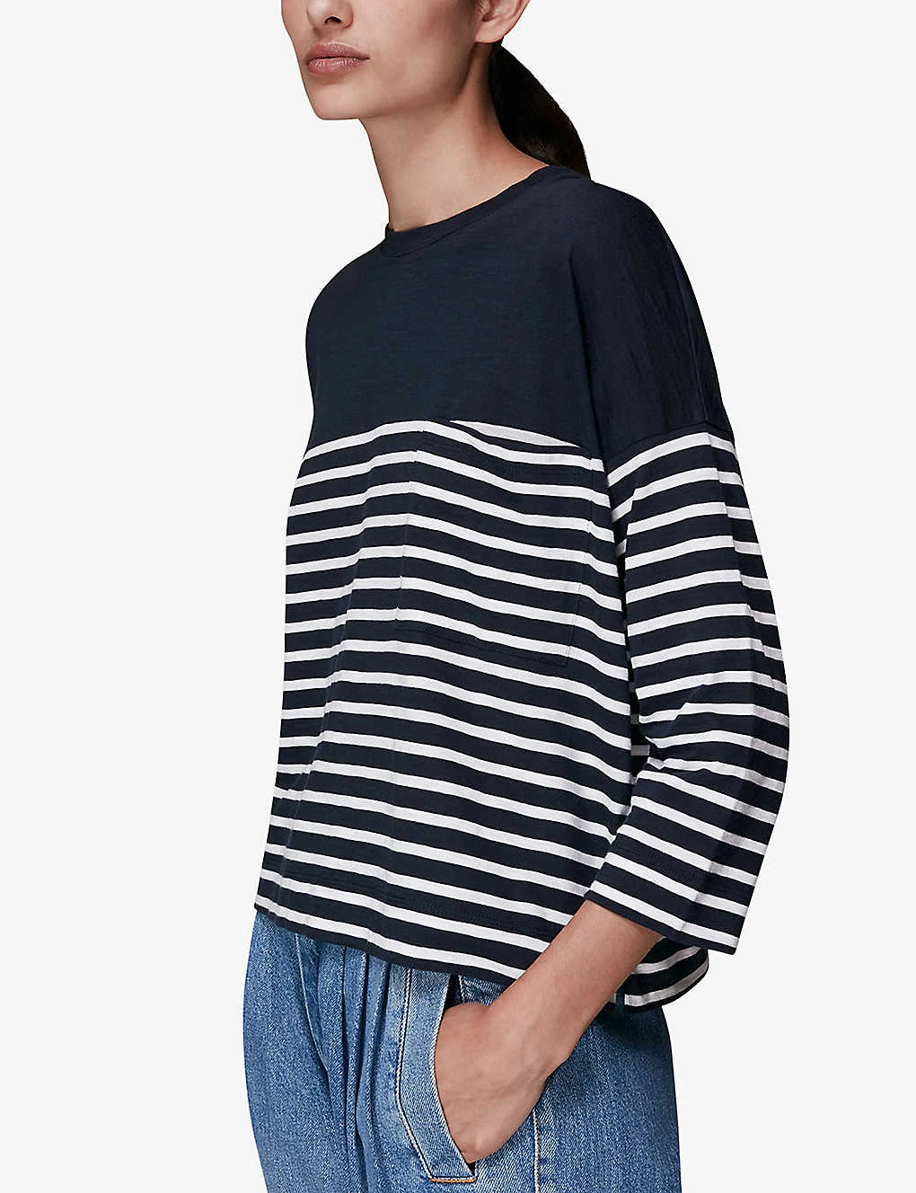 Whistles Breton Striped Cotton Top 3 Whistles Breton Striped Cotton Top - Image 3