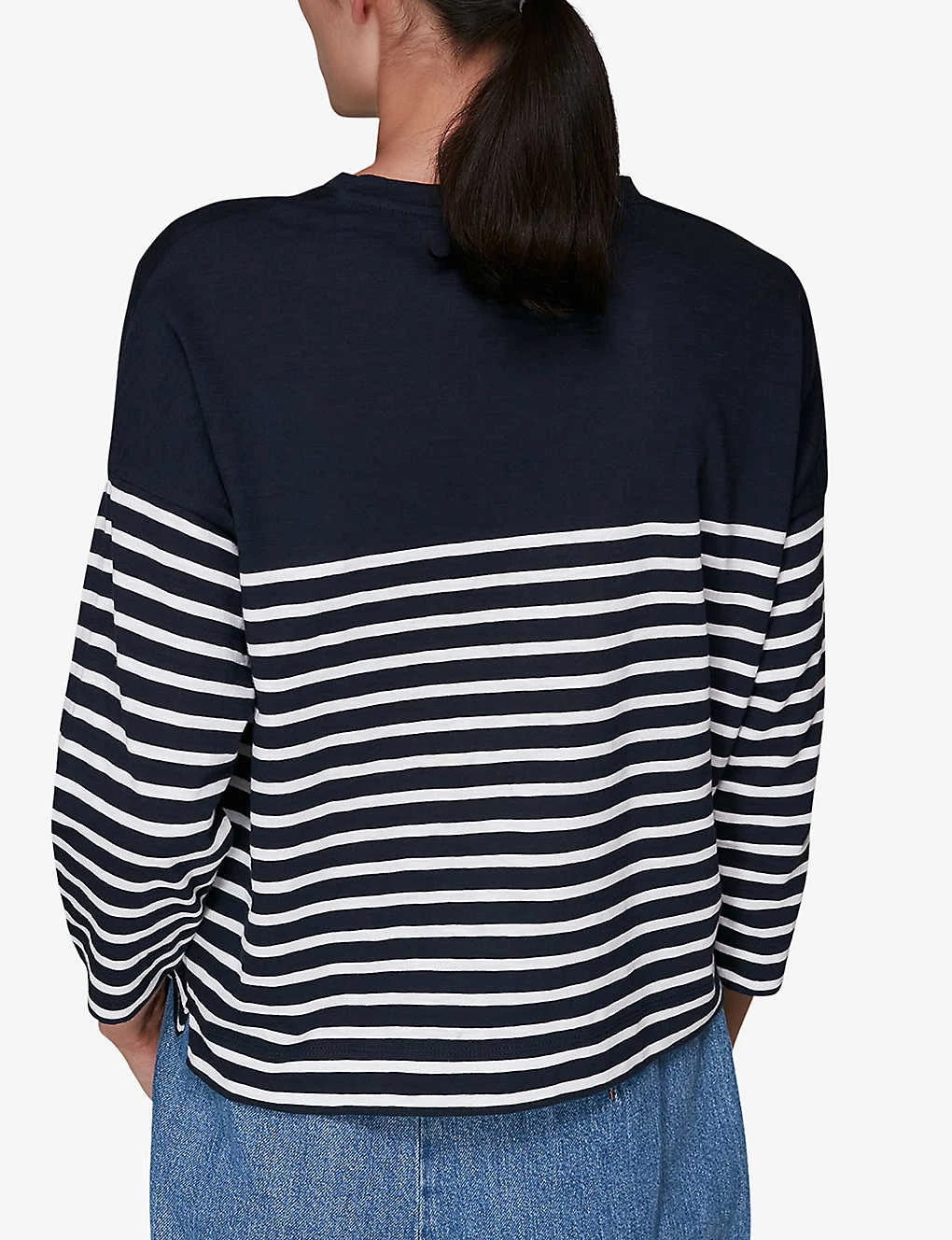 Whistles Breton Striped Cotton Top 4 Whistles Breton Striped Cotton Top - Image 4