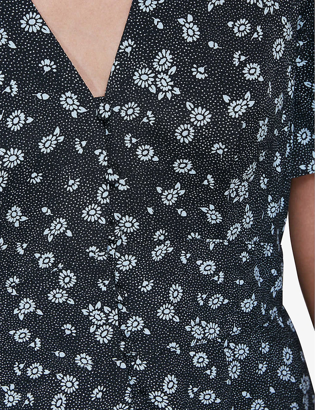 Whistles Daisy Graphic-print Woven Midi Dress 5 Whistles Daisy Graphic-print Woven Midi Dress - Image 5