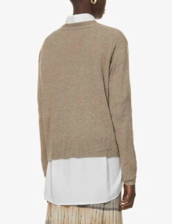 Whistles Long-sleeved Cashmere Cardigan -The Fashion Shop R03827349 ALT03