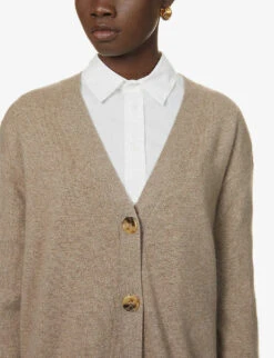 Whistles Long-sleeved Cashmere Cardigan -The Fashion Shop R03827349 ALT04