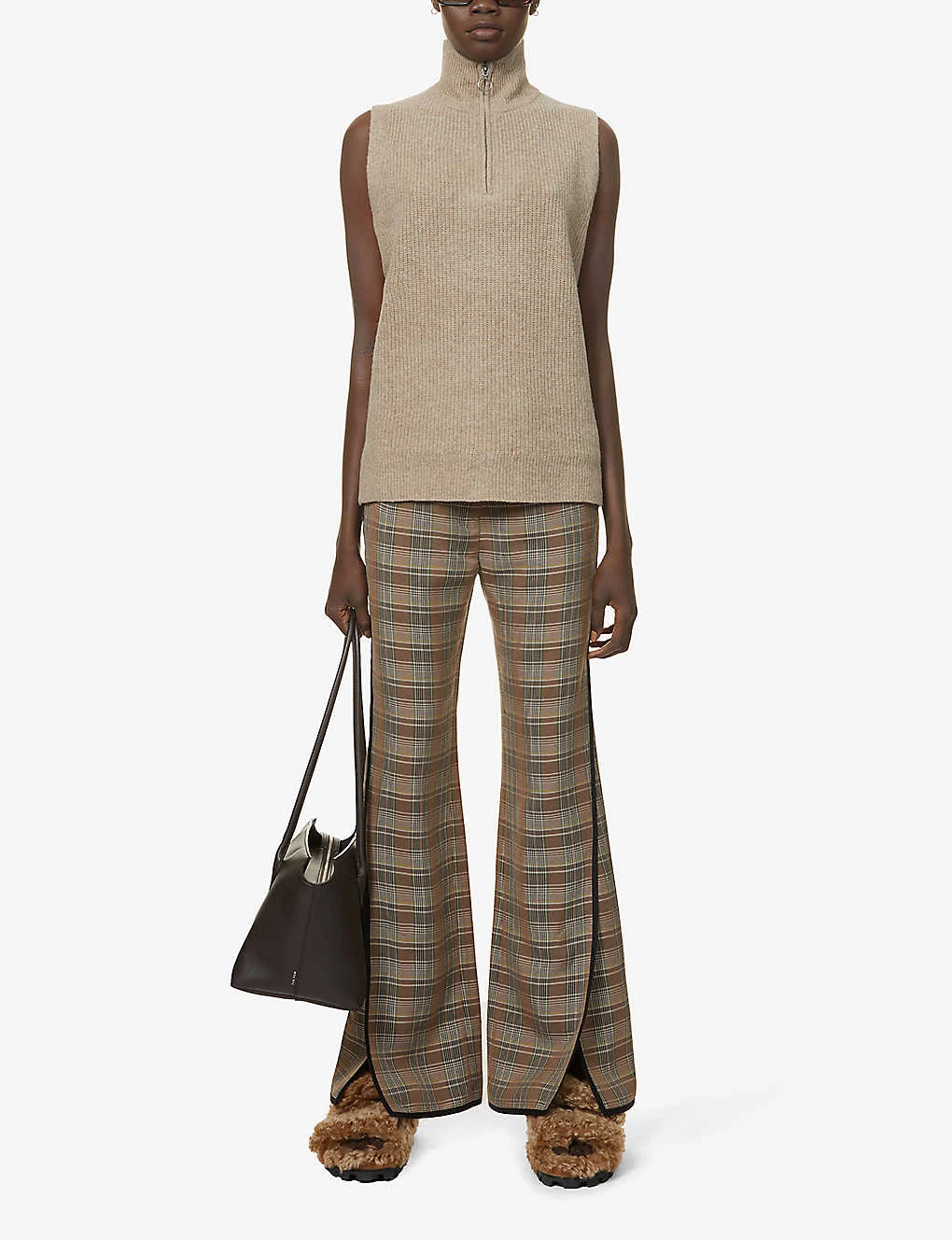 Whistles Half-zip Knitted Tank Top 2 Whistles Half-zip Knitted Tank Top - Image 2