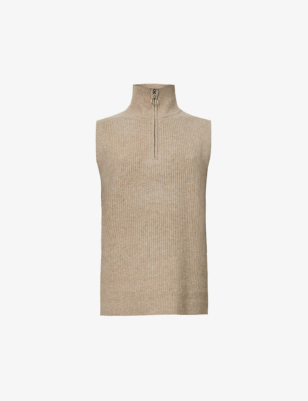 Whistles Half-zip Knitted Tank Top 1 Whistles Half-zip Knitted Tank Top