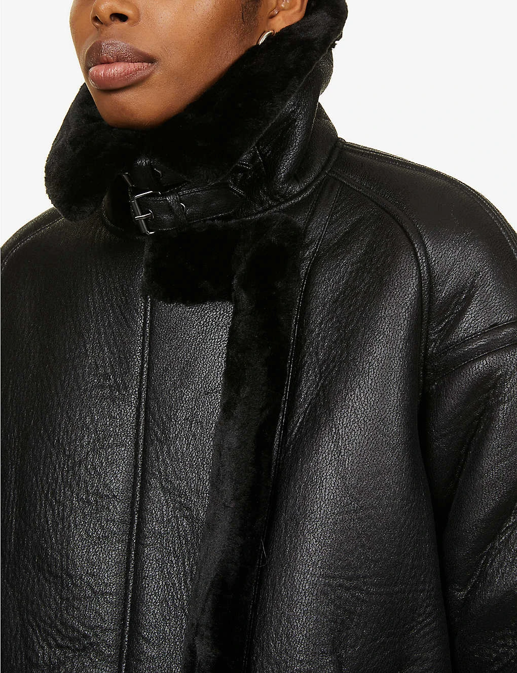 Whistles Lauren Faux-fur Biker Jacket 5 Whistles Lauren Faux-fur Biker Jacket - Image 5