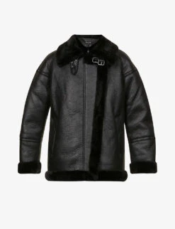 Whistles Lauren Faux-fur Biker Jacket