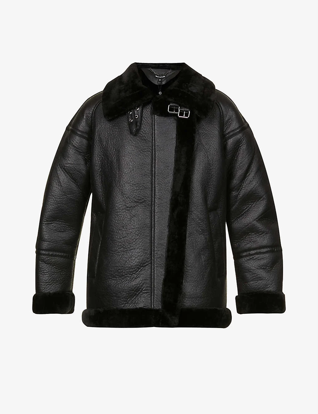 Whistles Lauren Faux-fur Biker Jacket 1 Whistles Lauren Faux-fur Biker Jacket