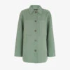 Whistles Long-sleeve Spread-collar Wool-blend Overshirt
