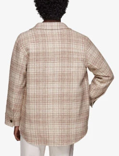 Whistles Classic Checked Wool-blend Overshirt -The Fashion Shop R03829294 MULTICOLOURED ALT03