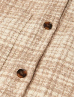 Whistles Classic Checked Wool-blend Overshirt -The Fashion Shop R03829294 MULTICOLOURED ALT04