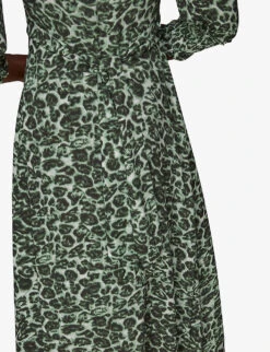 Whistles Clouded Leopard Leopard-print Woven Midi Dress 9 Whistles Clouded Leopard Leopard-print Woven Midi Dress -The Fashion Shop R03829295 MULTICOLOURED ALT04