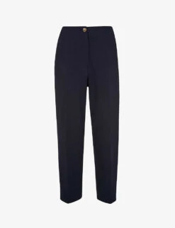 Whistles Lila Tapered-leg High-rise Woven Trousers