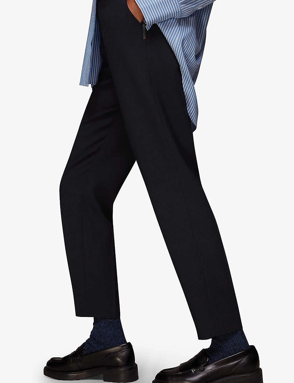 Whistles Ella Cropped Slim-leg Mid-rise Stretch-woven Trousers 2 Whistles Ella Cropped Slim-leg Mid-rise Stretch-woven Trousers - Image 2