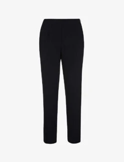 Whistles Ella Cropped Slim-leg Mid-rise Stretch-woven Trousers