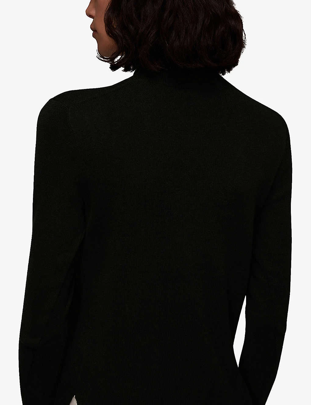 Whistles Maja High-neck Cotton-blend Jumper 4 Whistles Maja High-neck Cotton-blend Jumper - Image 4