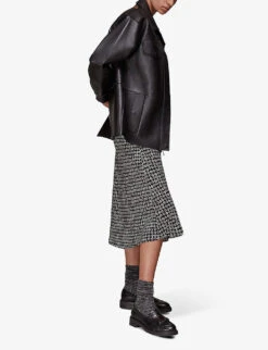 Whistles Landmark-print A-line Bias-cut Woven Midi Skirt 7 Whistles Landmark-print A-line Bias-cut Woven Midi Skirt -The Fashion Shop R03835900 BLACK ALT02