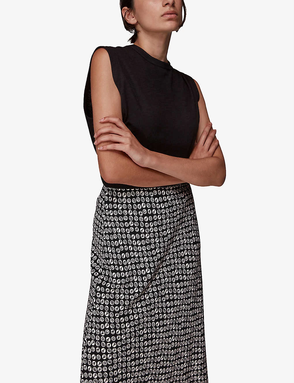 Whistles Landmark-print A-line Bias-cut Woven Midi Skirt 5 Whistles Landmark-print A-line Bias-cut Woven Midi Skirt - Image 5