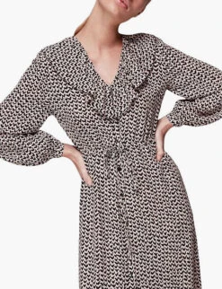 Whistles Heart-print Button-down Woven Top 7 Whistles Heart-print Button-down Woven Top -The Fashion Shop R03838089 MULTICOLOURED ALT02